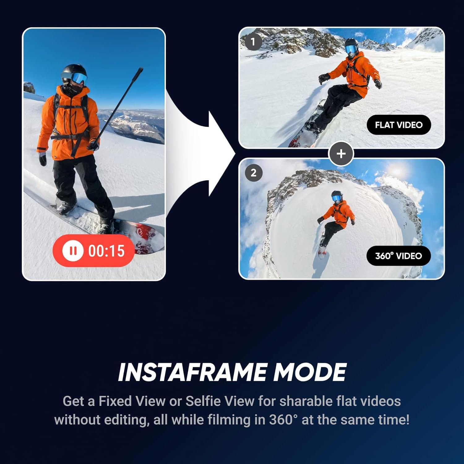 insta360 X5 Essentials Bundle - Waterproof 8K 360° Action Camera, Leading Low Light, Invisible Selfie Stick Effect, Rugged and Replaceable Lens, 3-Hour Battery, Built-in Wind Guard, Stabilization insta360 X5 Essentials Bundle - Waterproof 8K 360° Action Camera, Leading Low Light, Invisible Selfie Stick Effect, Rugged and Replaceable Lens, 3-Hour Battery, Built-in Wind Guard, Stabilization